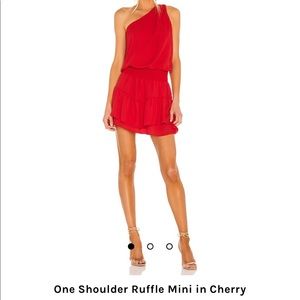 Revolve Red One Shoulder Mini Dress - Never Worn